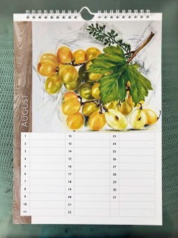 Küchen- und Geburtstagskalender - "Vergissmeinnicht-A4" - Erntezeit