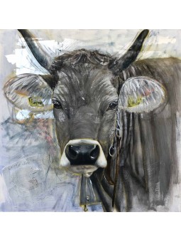 "Kuh Alma" - Originalbild
Dieses Kunstwerk der Künstlerin Sylvia Bühler könnte schon morgen Ihr schönes Zuhause bereichern.