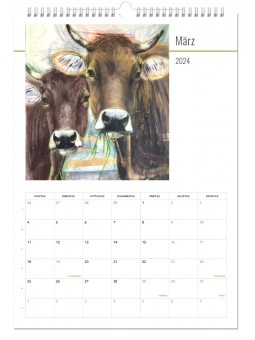 Jahreskalender 2024 "KUH-ler" März