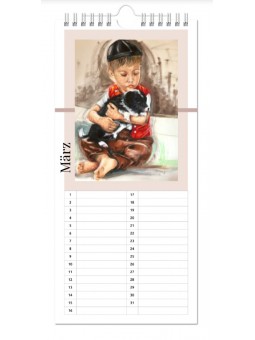 Küchen- und Geburtstagskalender - "Vergissmeinnicht-lang"