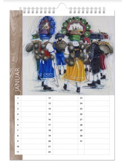 Küchen- und Geburtstagskalender - "Vergissmeinnicht-A4"