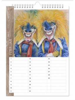 Küchen- und Geburtstagskalender - "Vergissmeinnicht-A4"