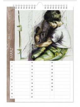 Küchen- und Geburtstagskalender - "Vergissmeinnicht-A4"
