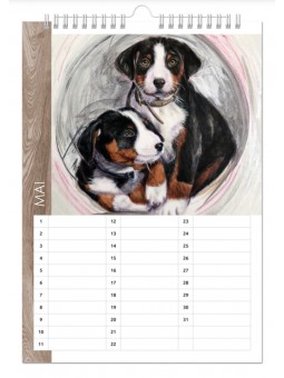 Küchen- und Geburtstagskalender - "Vergissmeinnicht-A4"