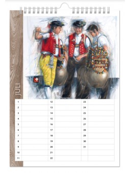 Küchen- und Geburtstagskalender - "Vergissmeinnicht-A4"